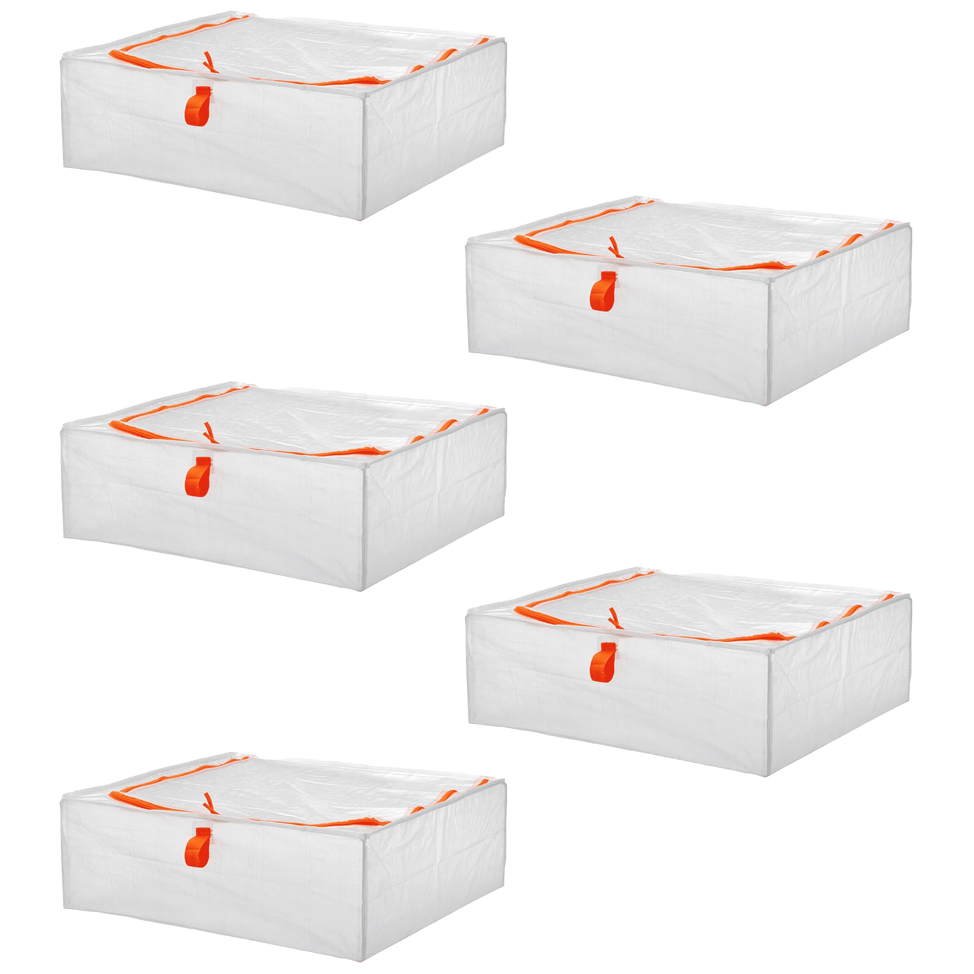 Large Transparent Storage Case – 55x49x19 cm (22x19x7 inch) – Durable Polypropylene Plastic Box with Lid for Clothes, Toys, and Household Organization (5)