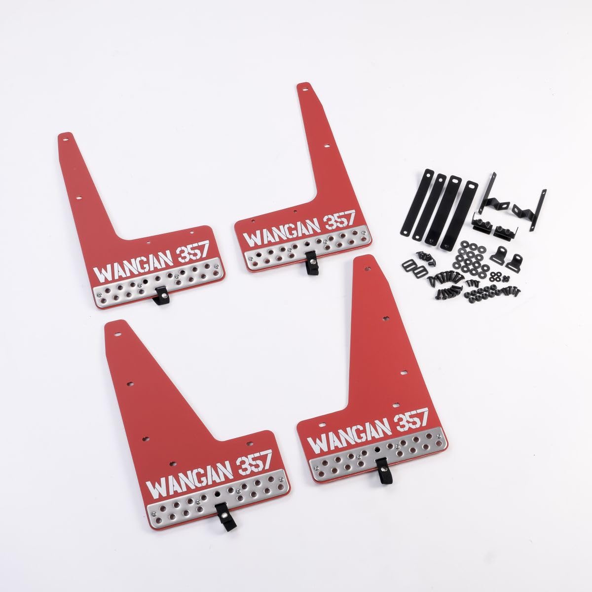 Amazon | WANGAN357 マッドガード マッドフラップ 赤 レッド B34A B35A