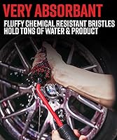 Vista 4 de Adam's Polishes Cepillo de limpieza de ruedas angular para detalles - Cepillo de limpieza de ruedas para coche Uso con limpiador de ruedas