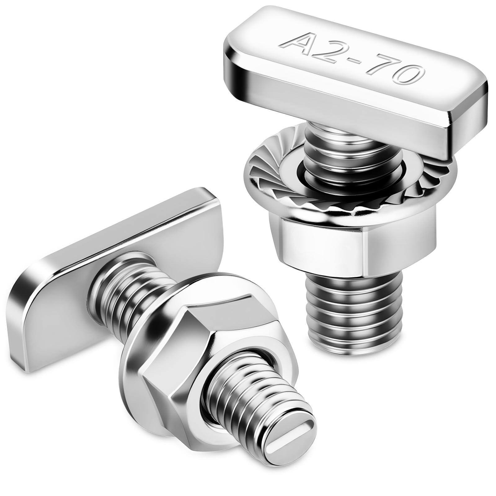 mawmuaw Selbstschneidende Schrauben Edelstahl M4.8x19 mm, 80