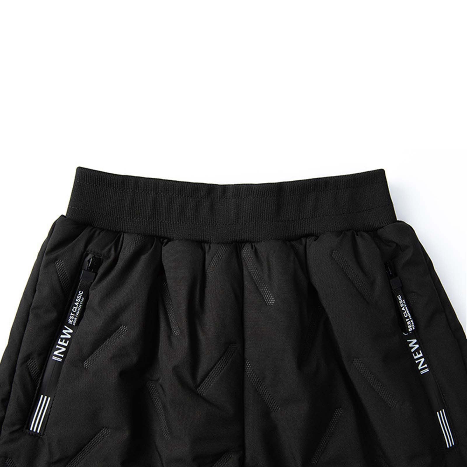 Pantalones de Nieve Gruesos y Cálidos para Niños Niñas 2-14 Años, Negro