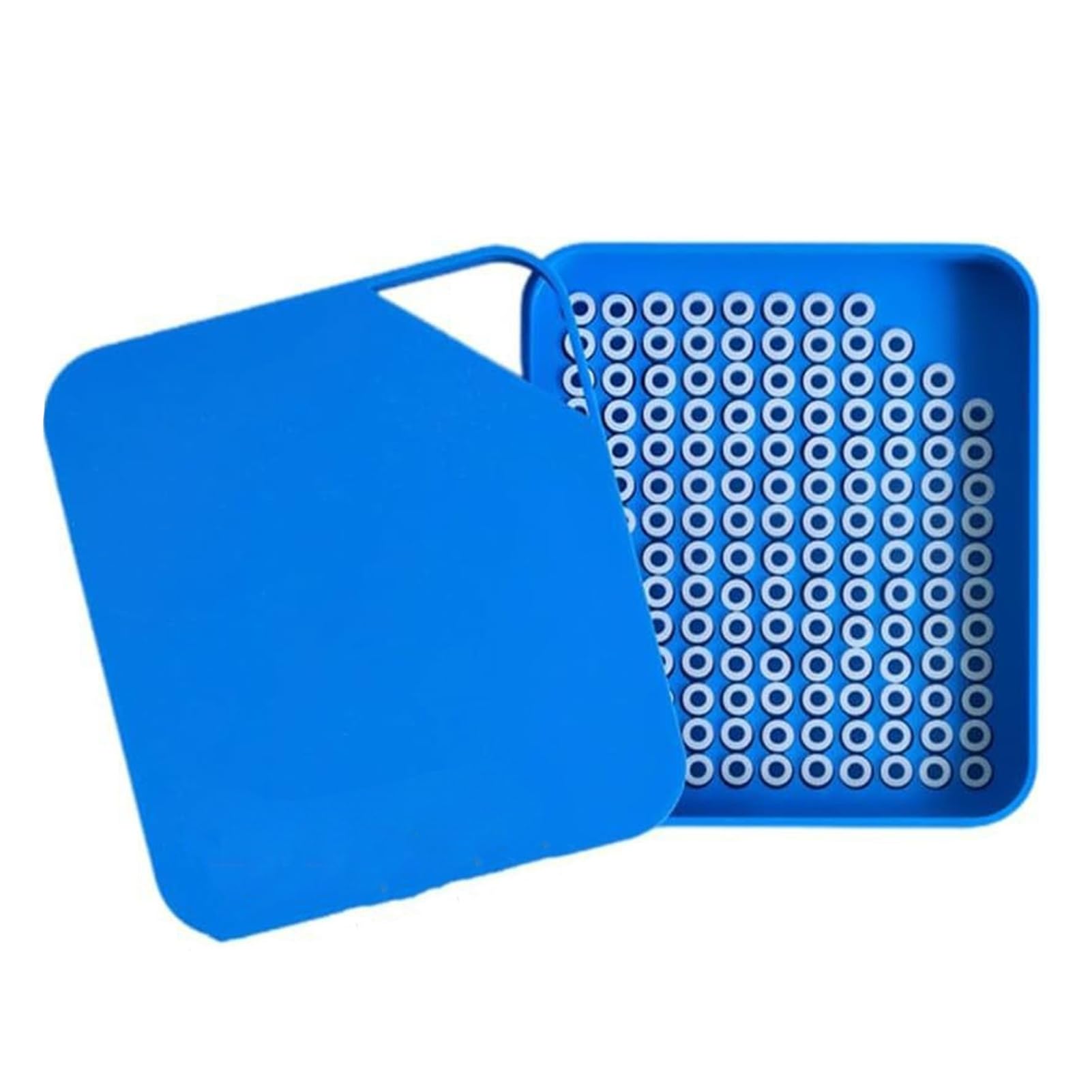 Mubsar 1 Set 5mm Beads Sorting Tray Beads Picking Tray Kit with Total 296 Holes Efficient Beads Organizer with Easy Recovery Crafting