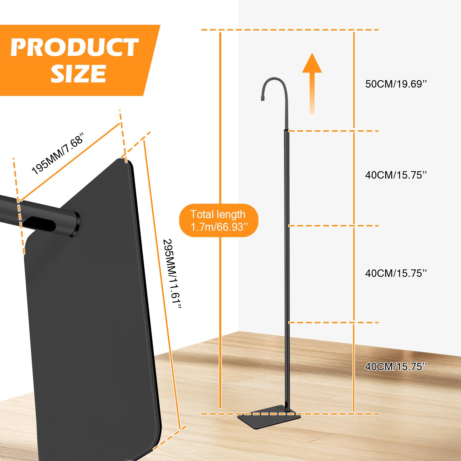 Baby Monitor Floor Stand Holder, Compatible with Most Universal Camera Models - Image 2