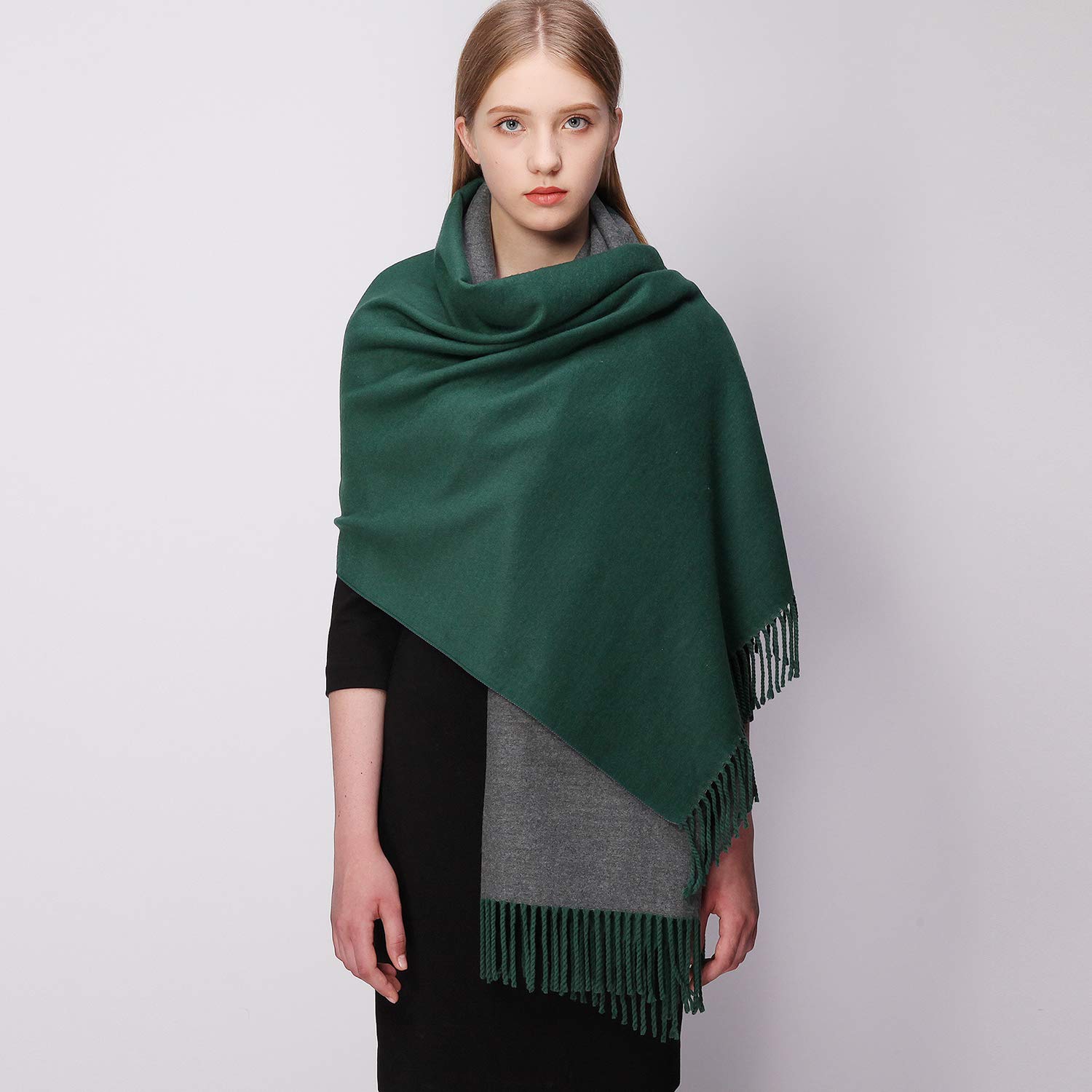 RIIQIICHY Donna Sciarpa Scialle Pashmina Invernale Elegante Lungo Morbida Rversibili Stole Avvolgere