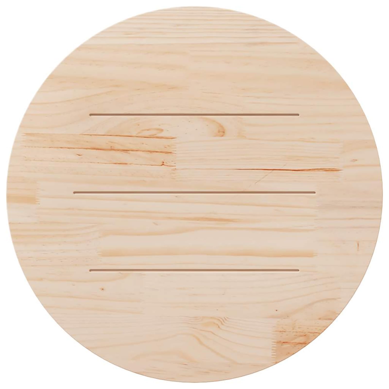 Homgoday Tablero de mesa Ø90 x 2,5 cm de madera maciza de pino, tablero de mesa, tablero de mesas de café, superficie de mesa de salón