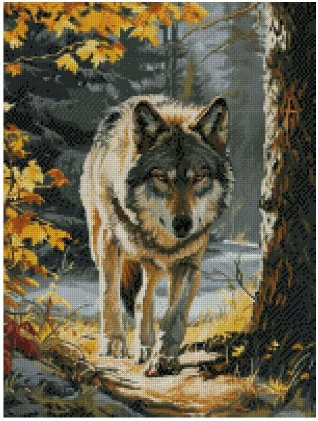 Broderie point de croix loup pour s'offrir un moment de détente chez soi