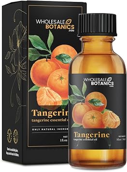 Tangerine Essential Oil by Wholesale Botanics | Premium Grade 100% Undiluted Essential Oil | for Aromatherapy, Soaps, Lotions, Candles | Vegan & Cruelty Free 1 Fl Oz