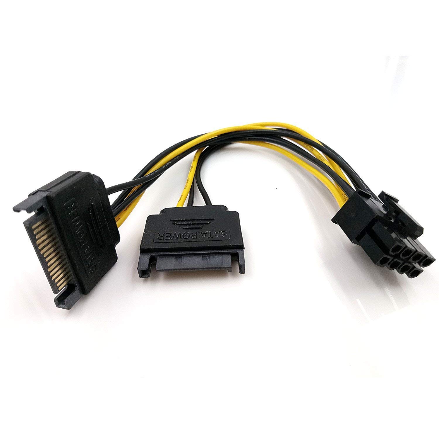 ikis - 8-Pin to Dual 15 PCIe to 2 x SATA Power Cable 8-inch for Graphic Card, Mining Rig, 20cm (B0BTX3LM1J) Amazon Price History, Amazon Price Tracker