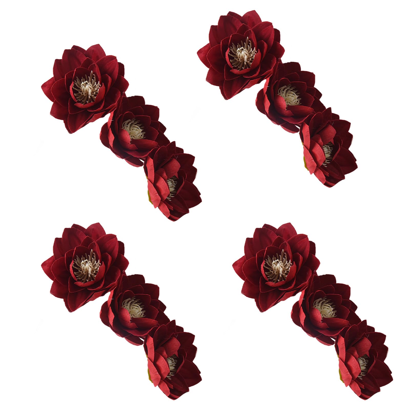 Yhplxyuus Flower Curtain Tiebacks, Curtain Tie Holdbacks for Home Decoration, 4Pcs Set Binders