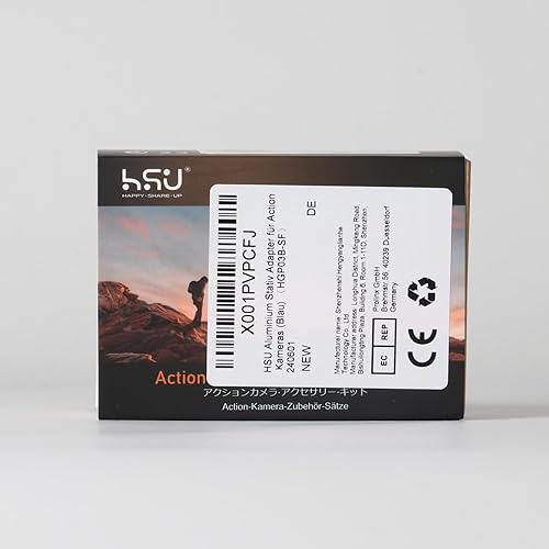 Miniatura 8 de HSU Trípodemonopie de aleación de aluminio de metal GoPro con tornillo de aluminio para GoPro Hero 13, 12, 11, 10, 9, 8, 7, 6, 5, 4, 3+, 3, 2, 1 HD,