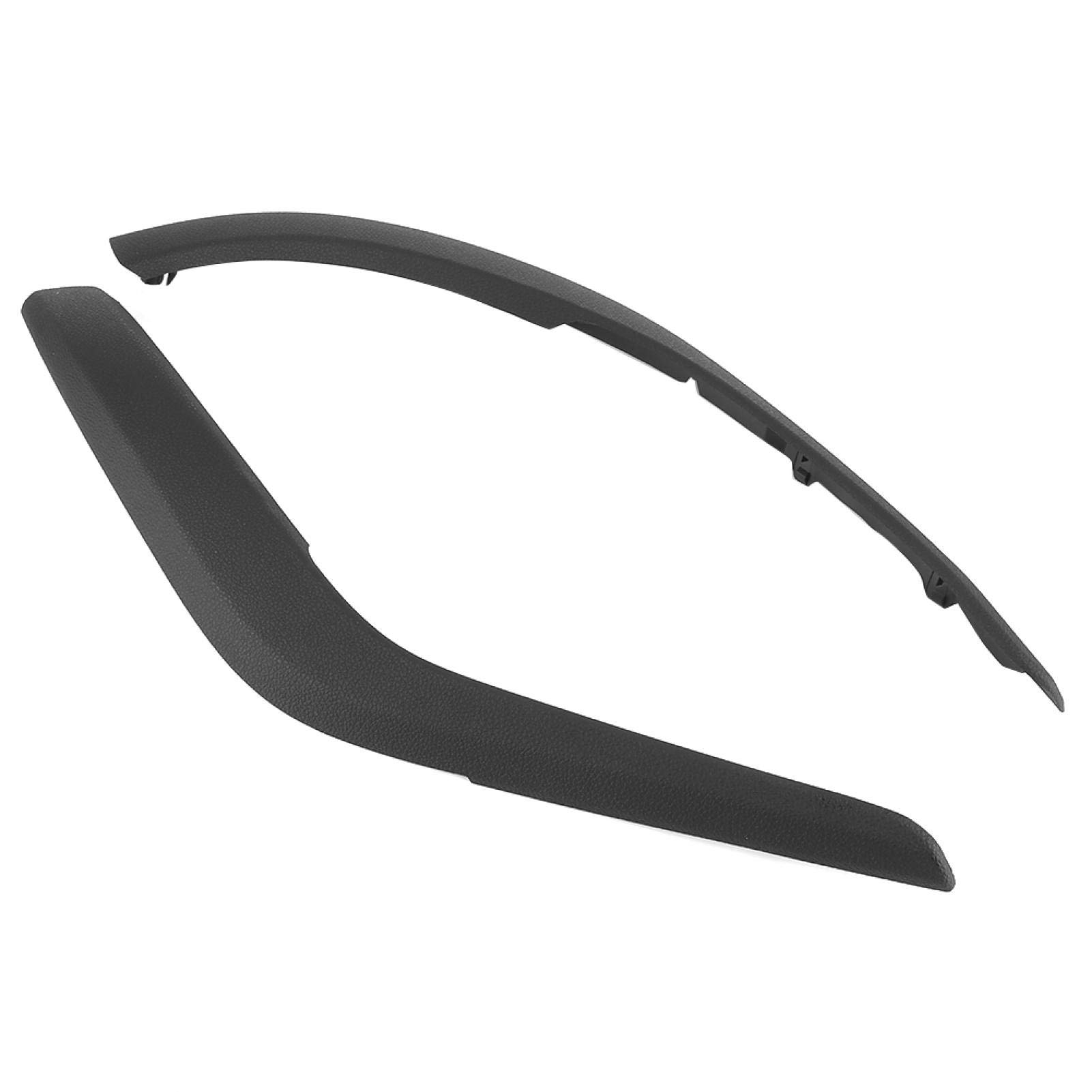 Dioche Couverture de poignée de porte de voiture, Lot de 2 garnitures de poignée de porte intérieure noire 51412991775 pour X1 E84 2010-2016