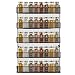 Spice Rack Wall Mounted Spice Rack Organizer Chicken Wire Rural Style Spice Organizer, Spice Rack Wall Mount [5 Tier] (Black) ... (5 tier Black Spice Rack)