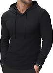 HMIYA Hoodies for Men Lightweight Gym to Street Mens Hooded Shirt Drawstring Pullover Long Sleeve Workout Tops M-3XL