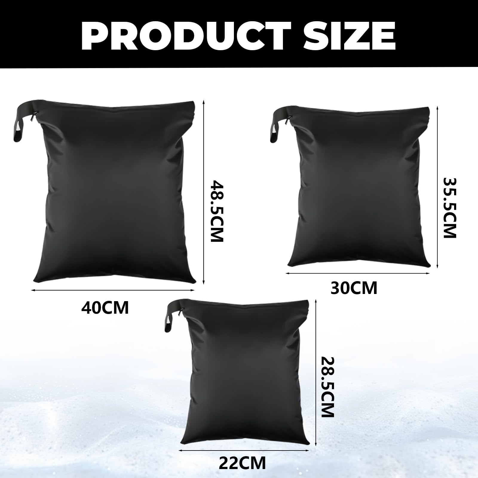 Sacchetti Impermeabili Wet Bag Costumi Bagno, 3 Pezzi, Chiusura Ermetica, Lavabile Riutilizzabile