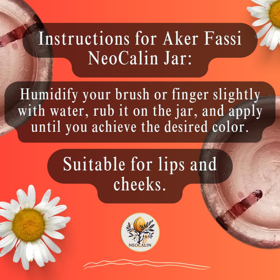Rouge à Lèvres Artisanal Aker Fassi Naturel Fait Main Au Maroc - Teinte Rouge, Effet Mat, Modèle 5
