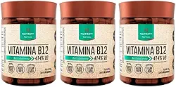 Combo 3 unidades Vitamina B12 Metilcobalamina 414% VD - 60 Cápsulas