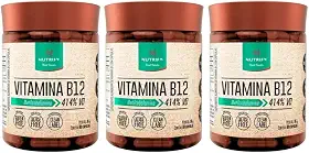 Combo 3 unidades Vitamina B12 Metilcobalamina 414% VD - 60 Cápsulas
