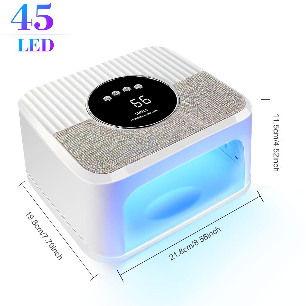 LIMEGIRL UV LED Nail Lamp Kit with Protection Gloves