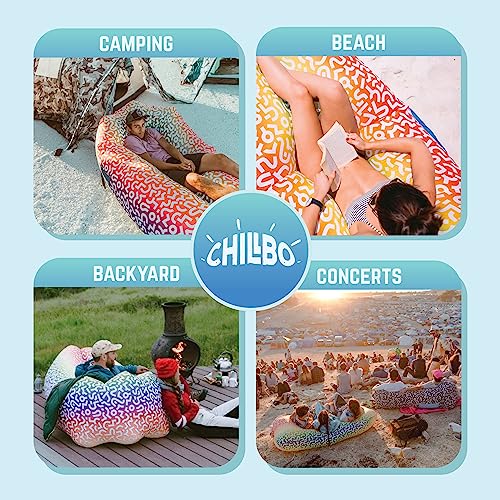 Chillbo Shwaggins Inflatable Couch – Cool Inflatable Lounger. Upgrade Your Camping Accessories. Easy Setup Inflatable Chair Is Perfect For Beach Gear, Camping Fun And Festival Accessories. #TOP2
