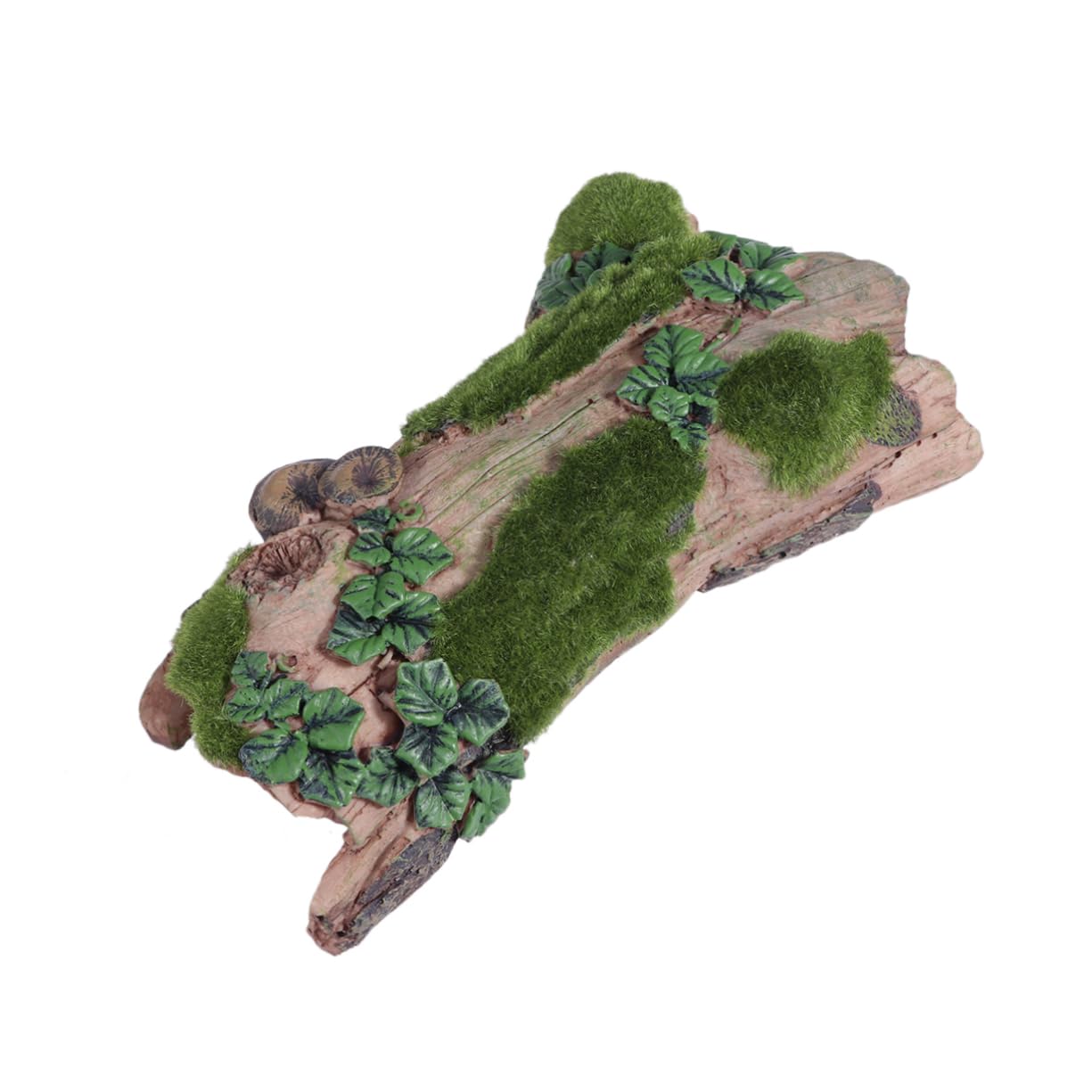 Kisangel 1pc Resin Climbing Rockery for Pets Flocking Bark Aquarium Decoration Durable and Turtle Reptile Habitat Realistic Mountain Hill Design for Lizards and Snails