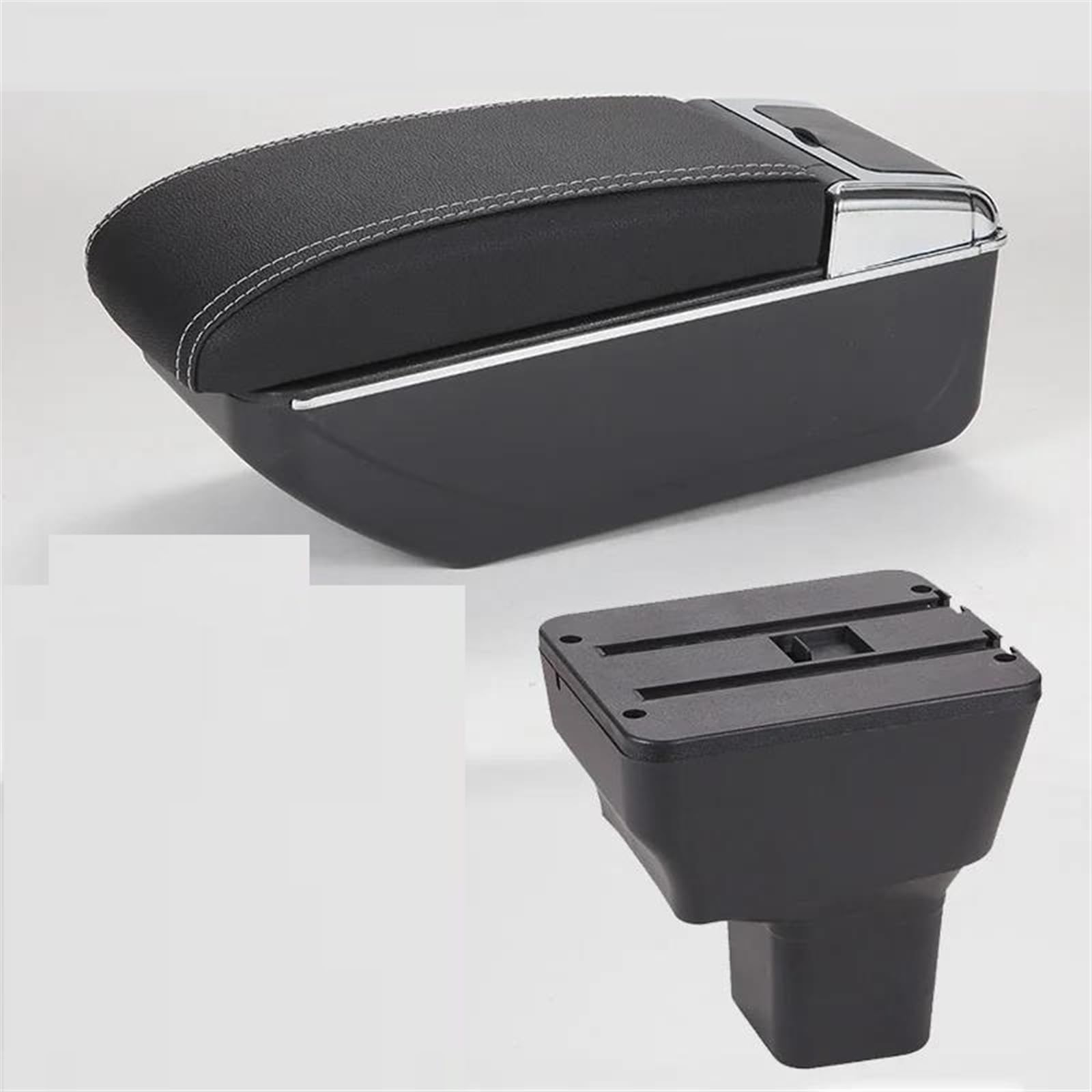Ysdsls D Black White Nousb Car Interior Accessories Center Console Multifunctional Storage Box Armrest For Kicks 2016-2022
