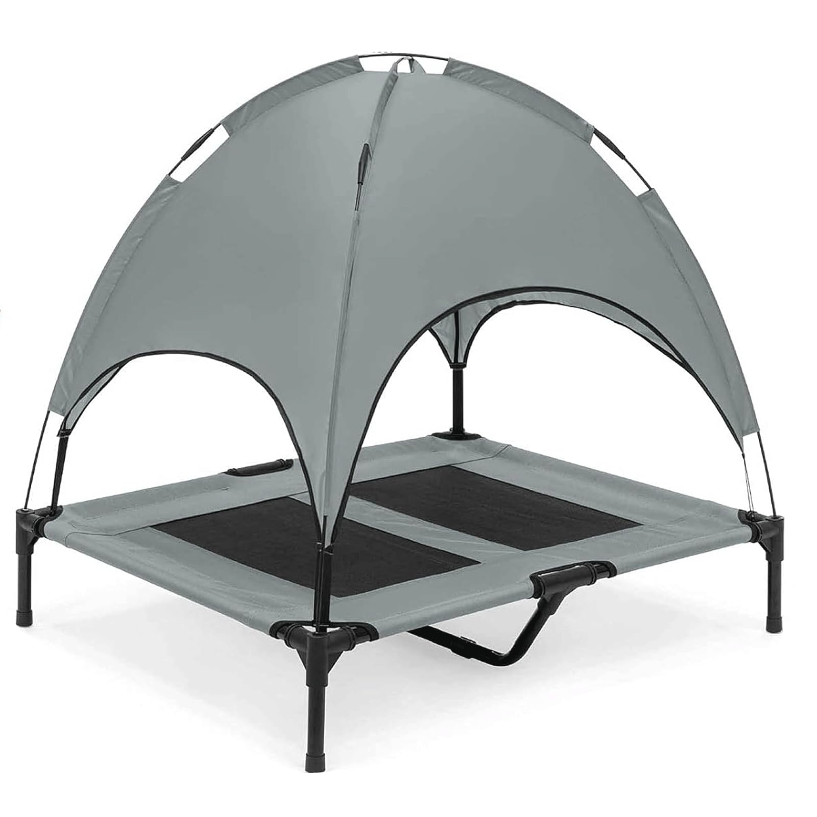 LCKDY Cunas de refrigeración elevadas, Cama Estable y Duradera, Cuna para Perros y Gatos con Dosel, Hamaca para Mascotas al Aire Libre para balcón