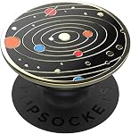 PopSockets PopGrip: Phone Grip and Phone Stand, Collapsible, Swappable Top, Enamel Fly Me to The Moon