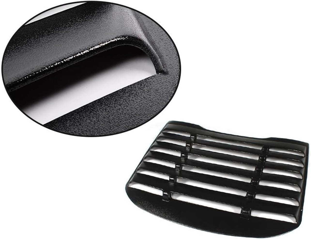 Rear Window Louver Black Sun Shade Visor Cover Compatible with Ford Mustang 2015 2016 2017 Air Outlet Bumper Shutter Grill Cover Frame