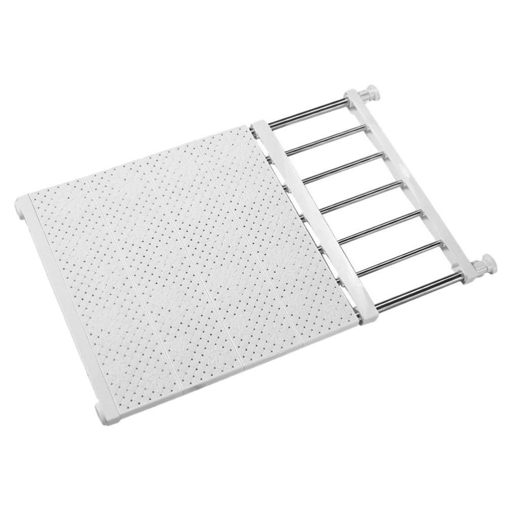 Cabilock 1pc Wardrobe Shelf Divider Expandable Storage Rack for Clothes Organization Cabinets Wardrobes and Closets Stylish White Design Easy Installation