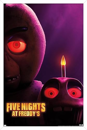 Trends International Five Nights at Freddy's Movie - Póster de pared de una hoja de Chica, 14.72 x 22.37 pulgadas, versión enmarcada en blanco