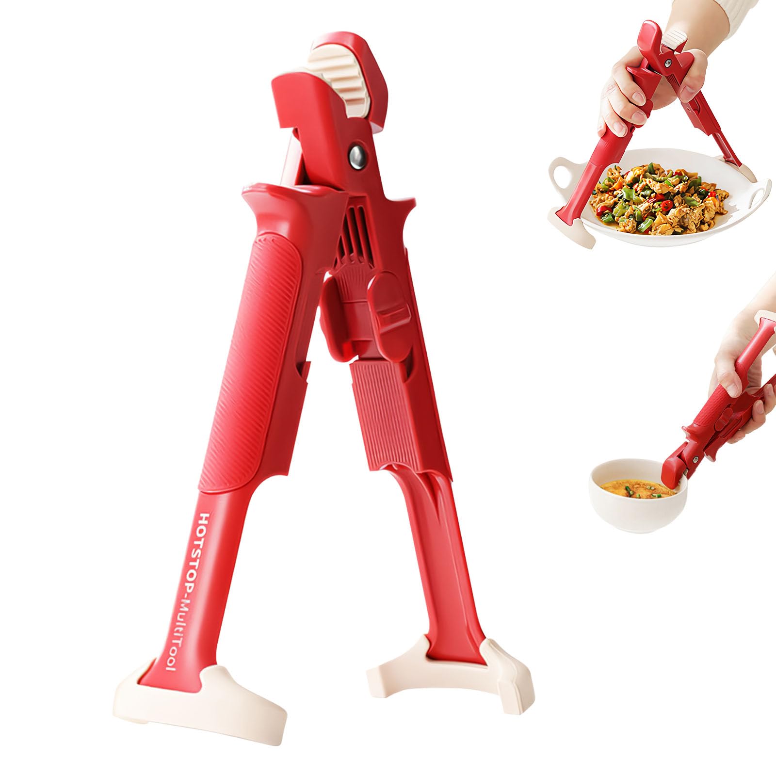 Buy Cxqbsmy 2-in-1 Anti-Scald Bowl Clip, Multi-Purpose Hot Bowl Dish Plate Gripper Clips Tongs Clamp Holder for Kitchen, Silicone Non-Slip Anti-Scald ...