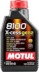 Óleo Motul 8100 5W40 X-Cess Gen2 100% Sintético 1L
