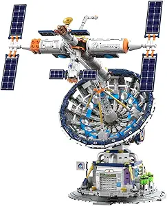 Space Radio Telescope Building Blocks Sets,Ideal Gift for Space Lovers,Radio Telescope Building Blocks Set for Exploring Space(1053PCS)-Toys Gifts for Adult
