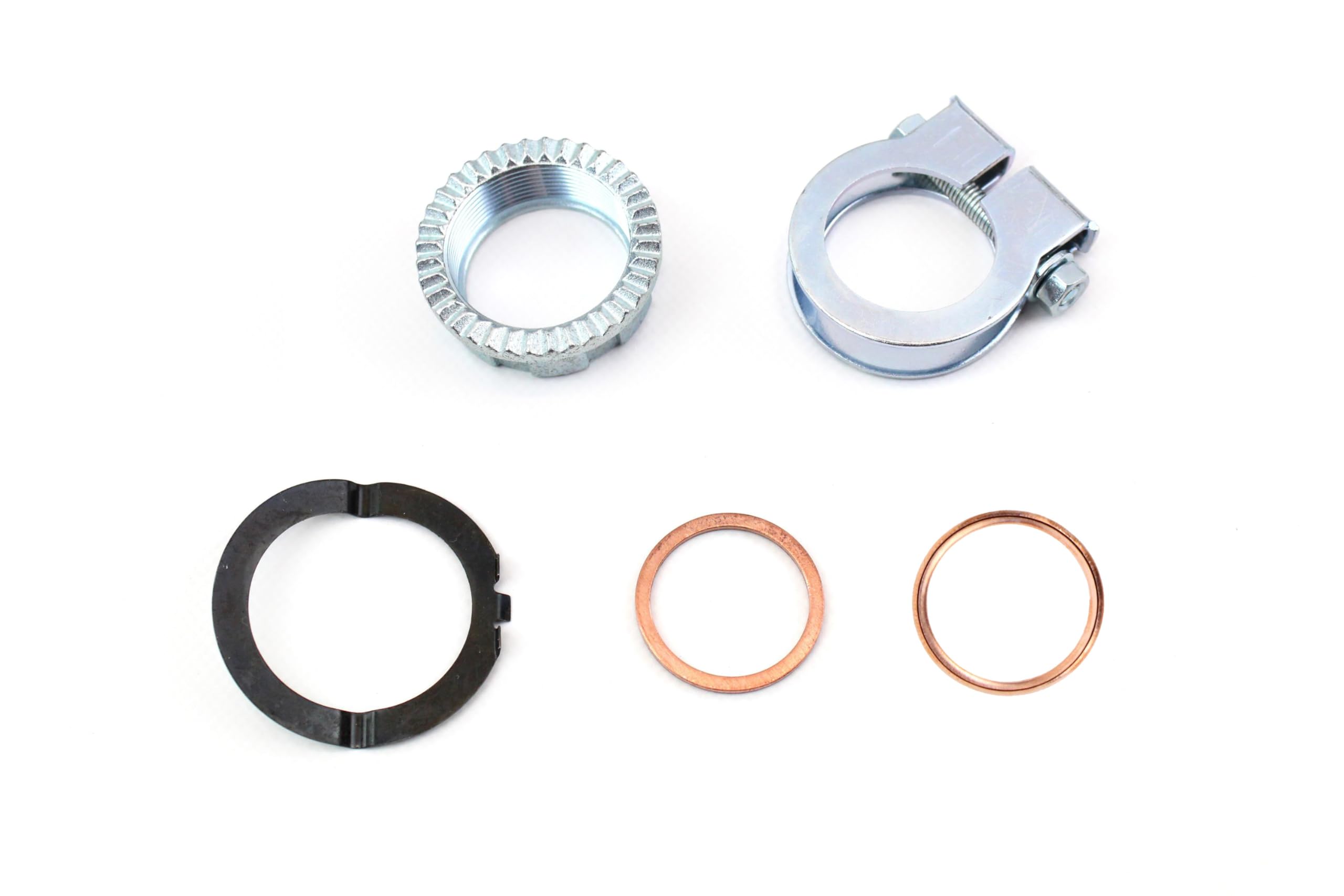 Auspuff Krümmer Set verchromt Simson Schwalbe KR51 KR51/1 SR4-2 SR4-3 SR4-4 Krümmermutter