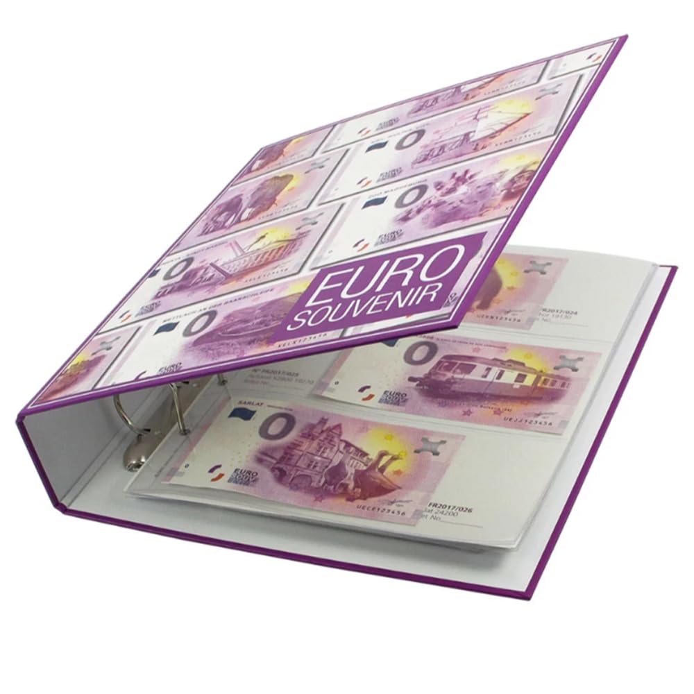 SAFE Album Collection Billets 0 € 3100 – Album + 5 Feuilles 7399 – pour Billets Souvenir 0 Euro – Format 250 × 285 × 60 mm