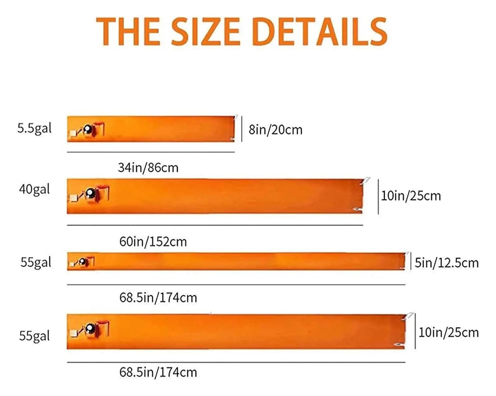 Podgrzewacz bębna z silikonowej z termostatem do beczek metalowych i plastikowych o pojemności 20–200 l(10x70in 2KW Digital)