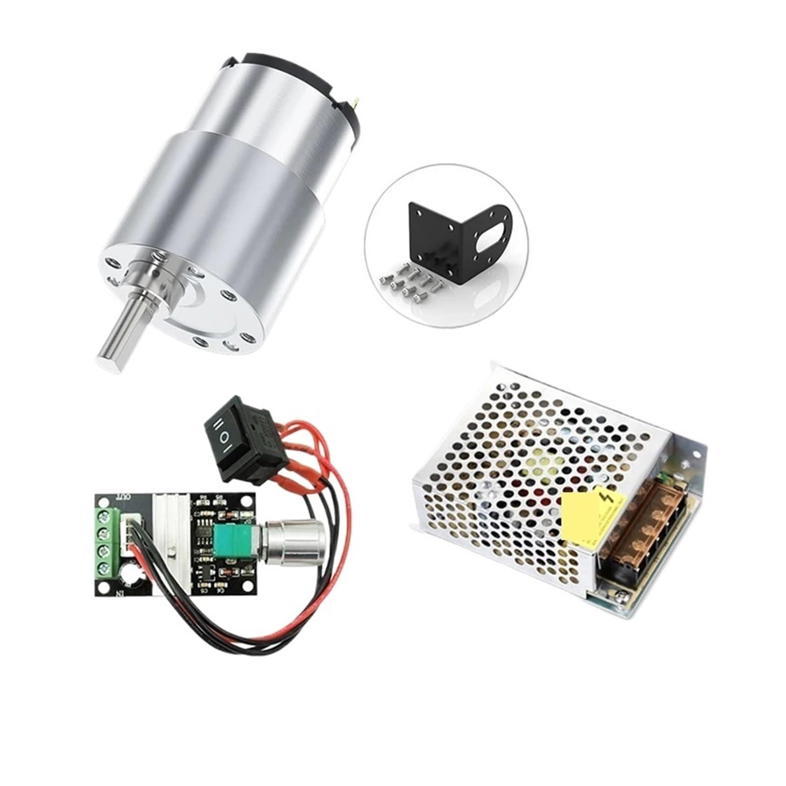 Moteur réducteur DC micro engrenage 12V vitesse réglable 22RPM