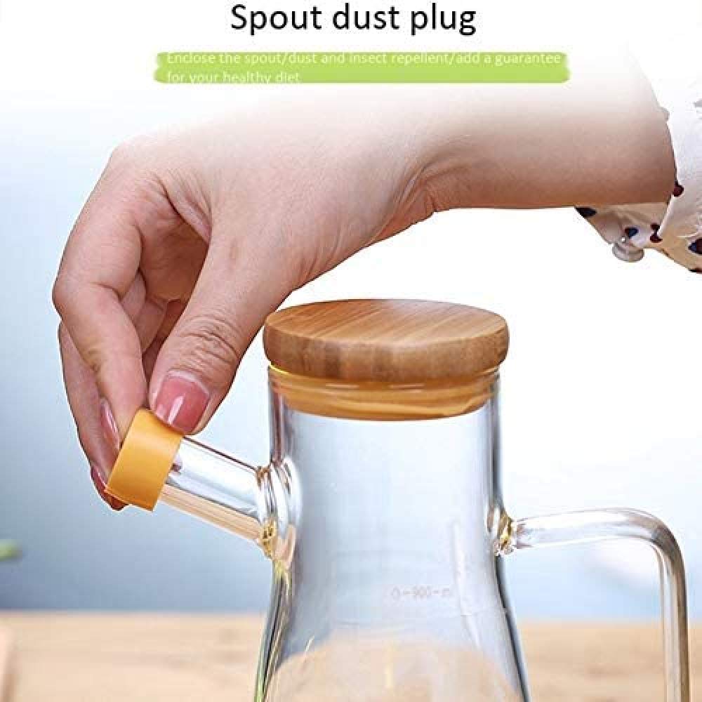 Bottiglia Olio E Aceto In Vetro 900ml Con Manico - Doumneou