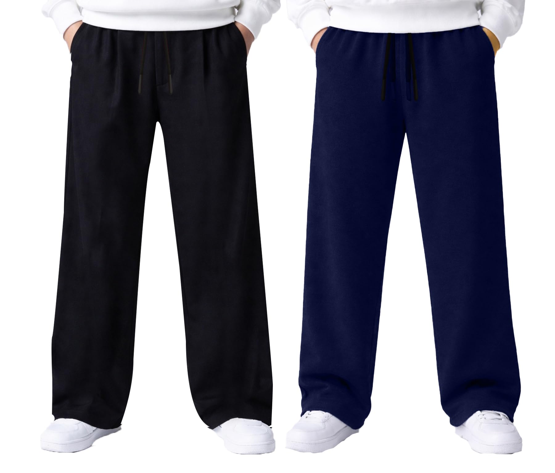 jugular Men's Cotton Blend Baggy Combo Trackpants(Pack of 2) | Oversized Fit Streetwear | Comfortable Casual Joggers for Men-picture-30