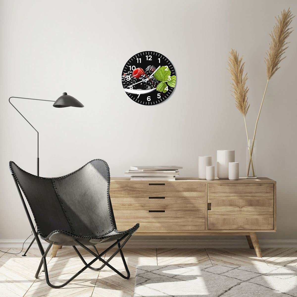 ARTTOR Moderno Reloj de Pared 30x30cm Redondo Decorativo Cocina - 2202