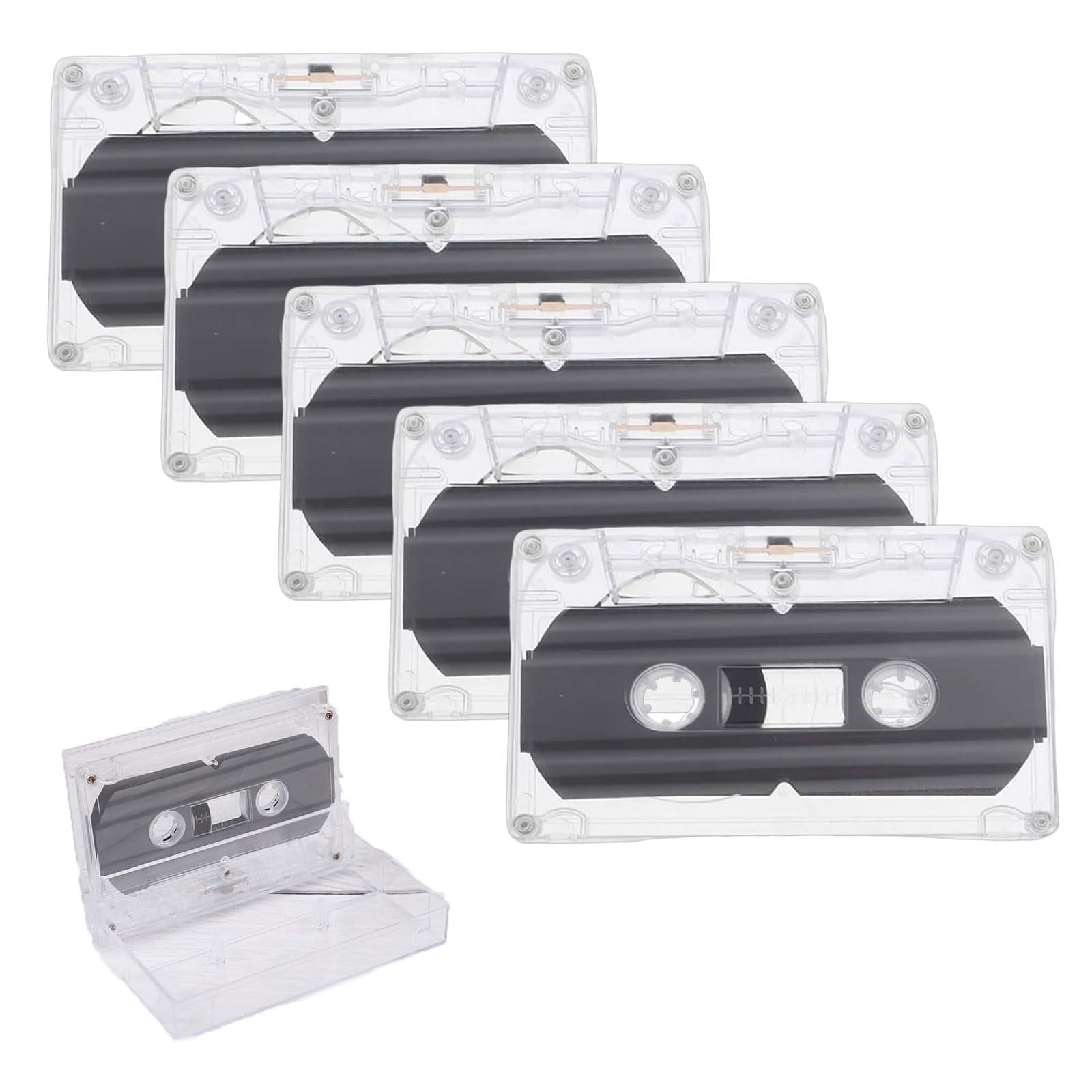 Cassettes Audio Vides 5 Pièces pour Musique Conférences Enregistrements