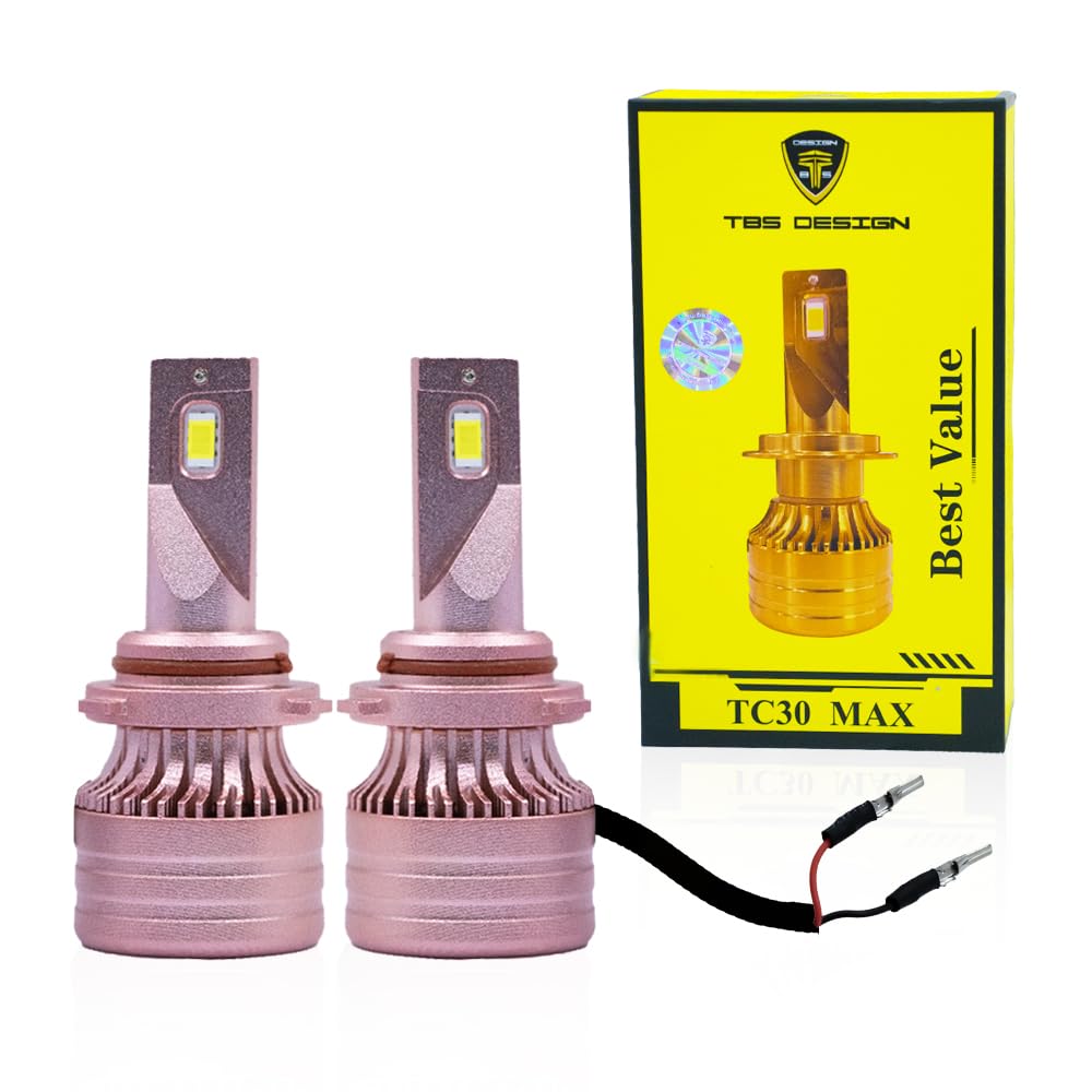 TBS DESIGN2 Pieces TC30 MAX 880 60W/Pair LED Headlight Bulb Assembly 6000/Pair Lumens Xtreme Bright With Color Temperature 6500K