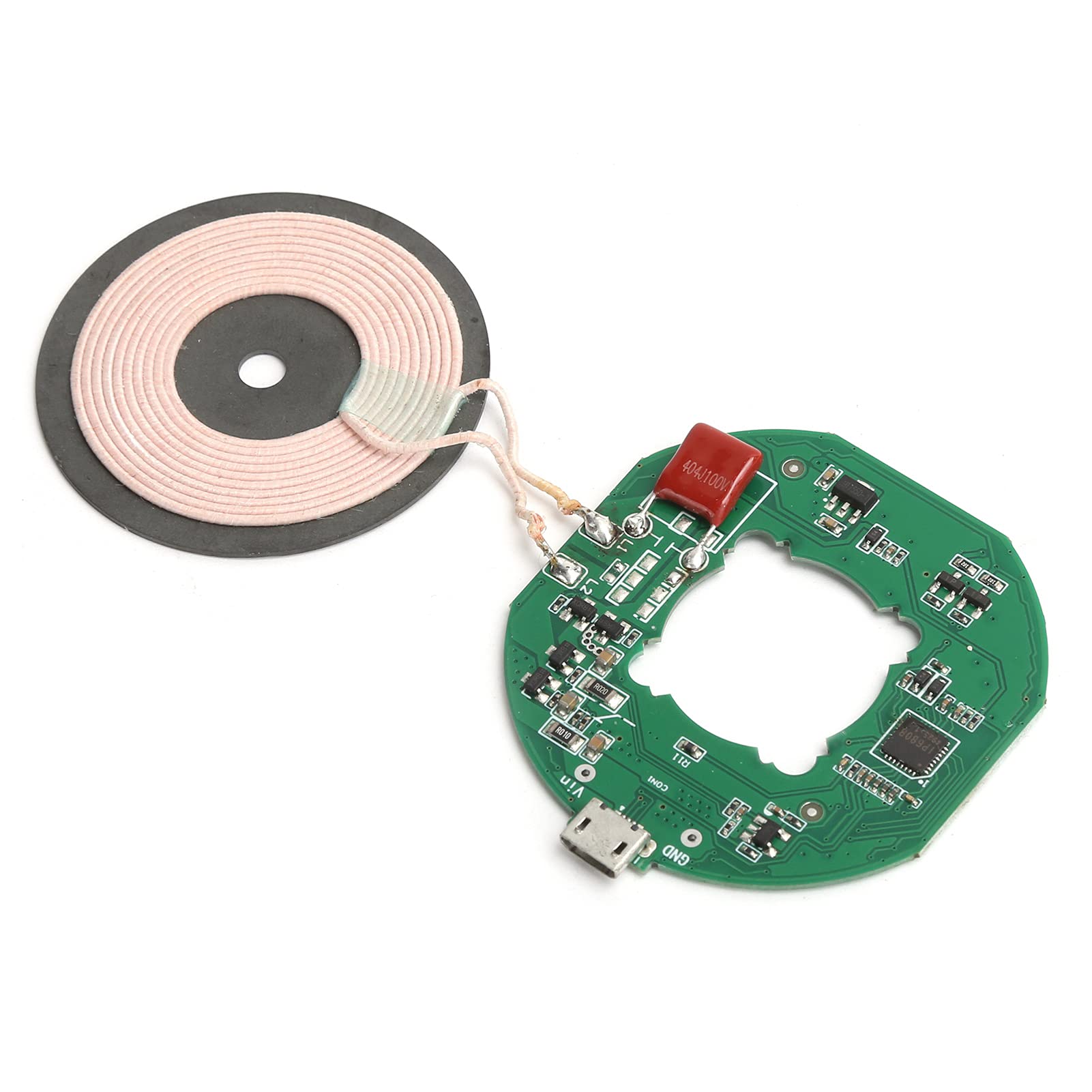 Modulo Trasmettitore Di Ricarica Wireless 5V/9V - Mini Bobina Singola Per Progetti Fai-da-te, 5W/7.5W/10W, Protezioni Multiple, Ultrasottile - 5