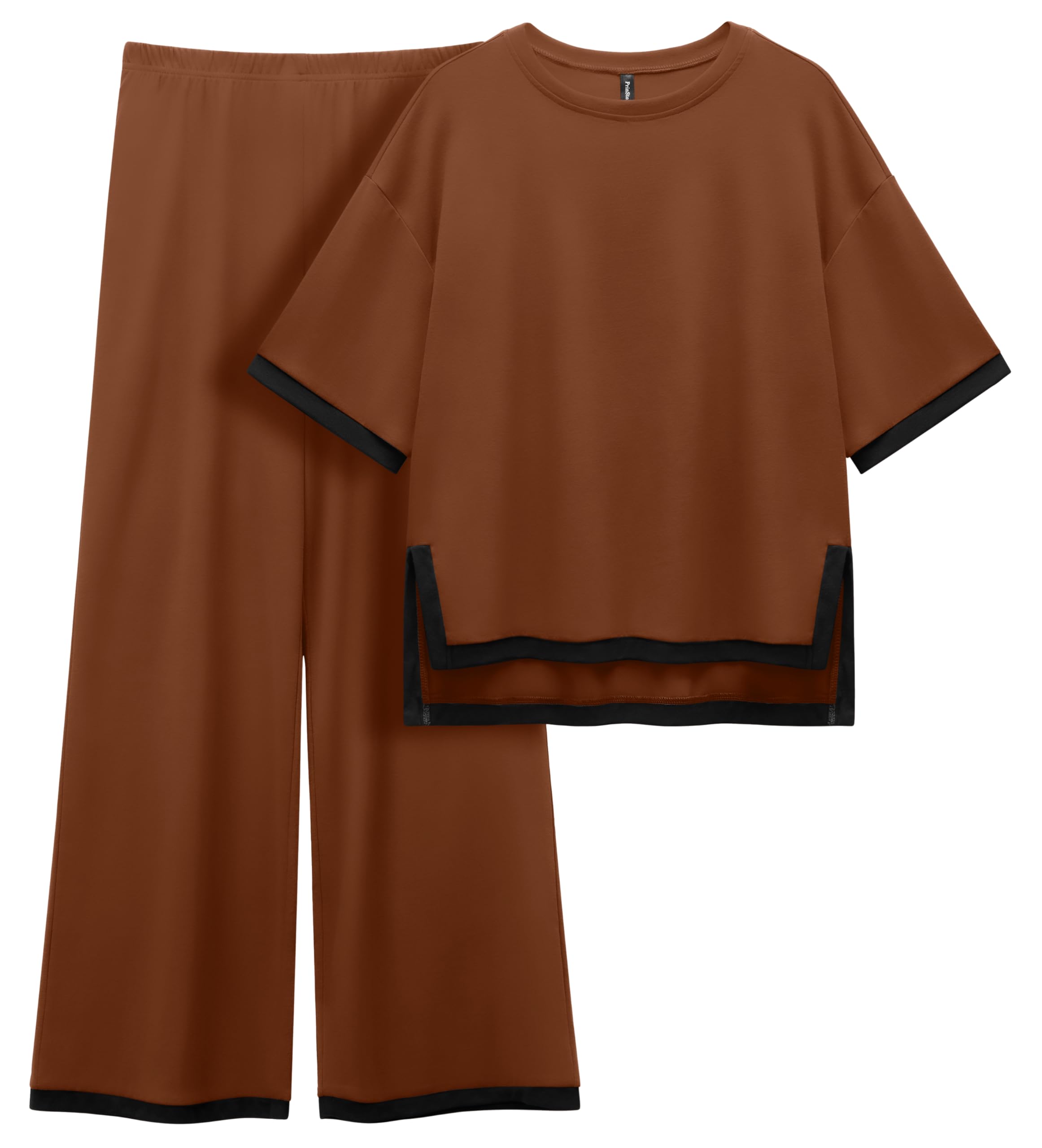 PrinStory 2025 Womens Pajama Sets 2 Piece Pjs Sets for Women Short Sleeve Soft Pajamas with Pockets