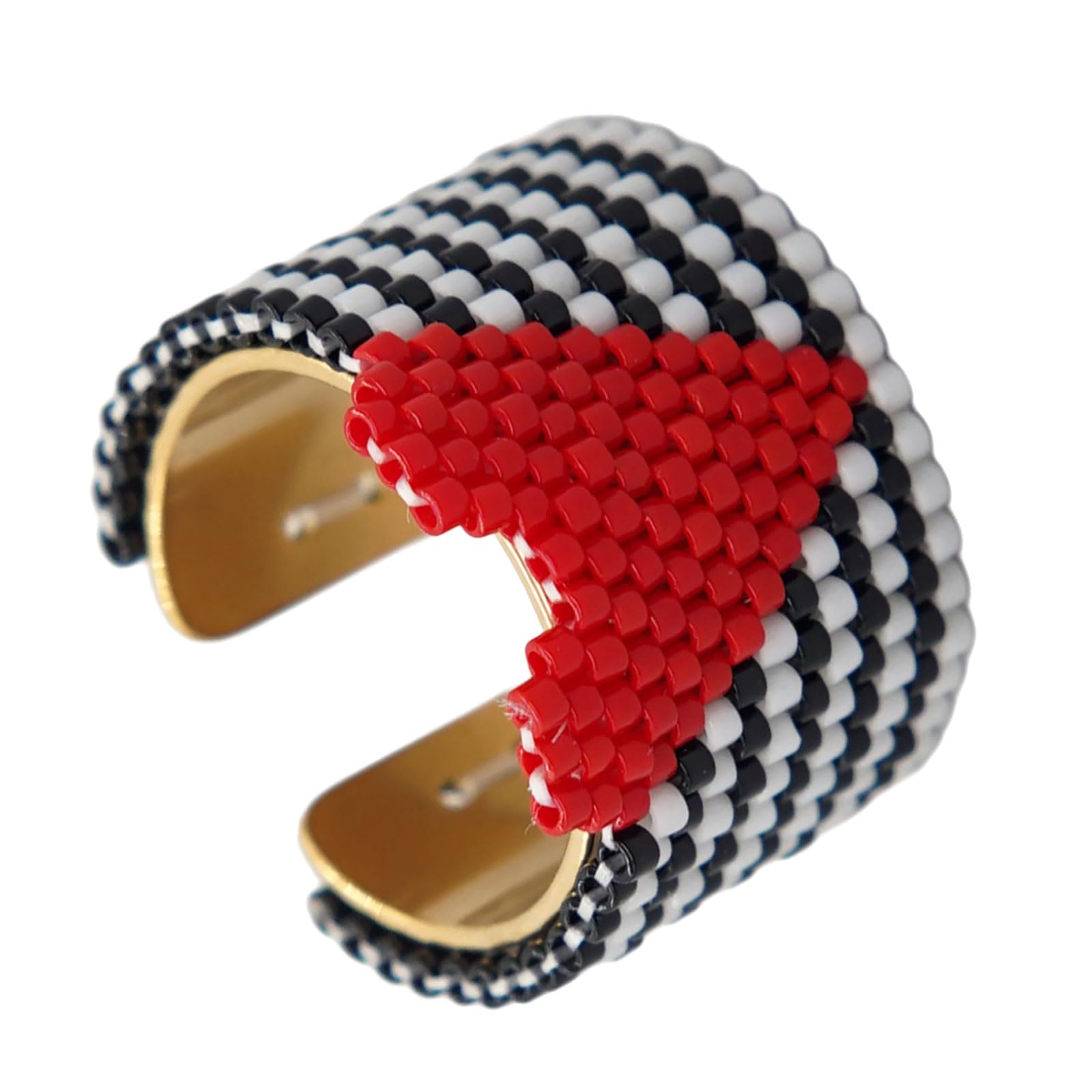 Nonconformist Sequined Hoop Heart Molded Plan Old Beads Rustless Permanent Everyday Jewelry Rural Artisanal Jewelry