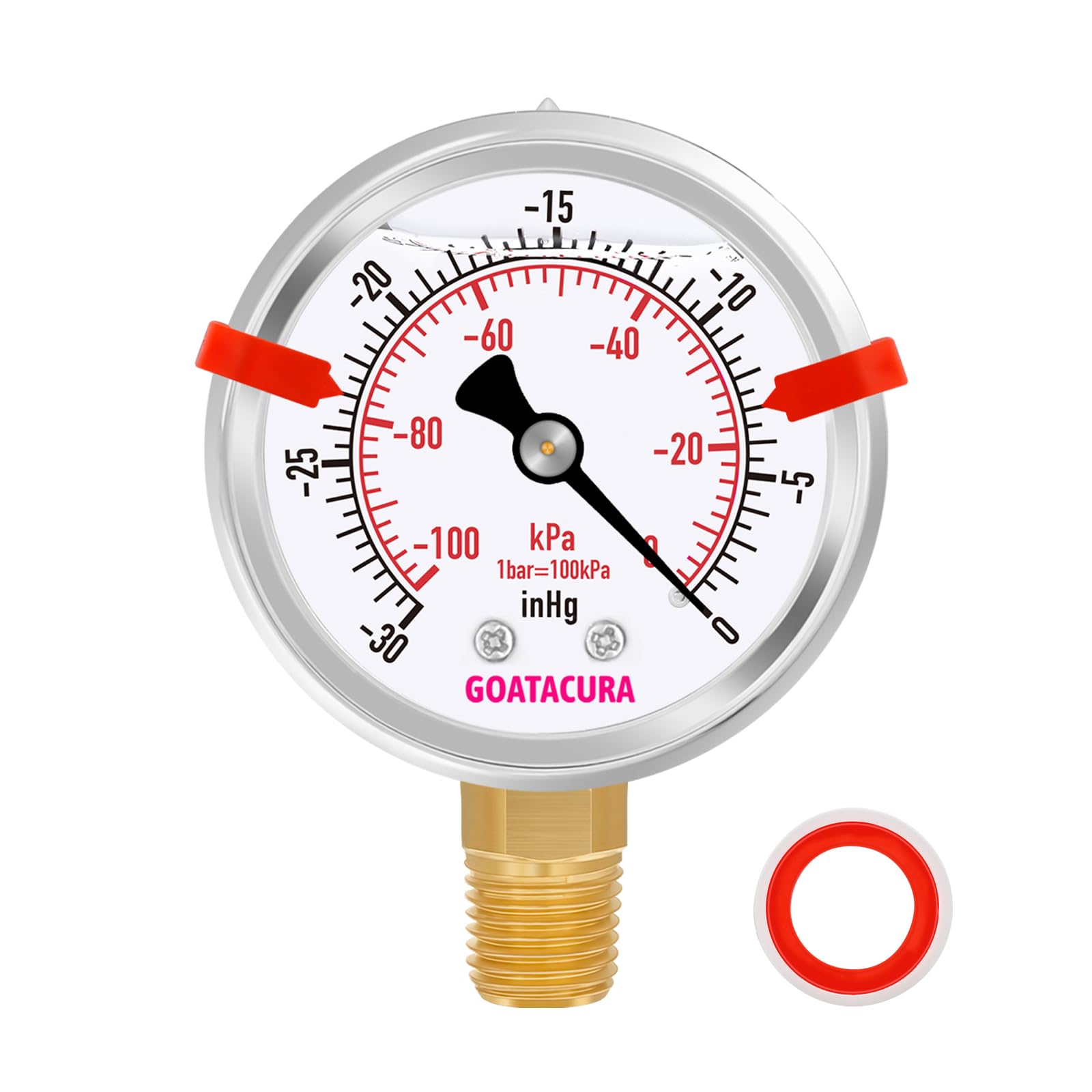 Pressure Gauge 0-160PSI - Stainless Steel -8