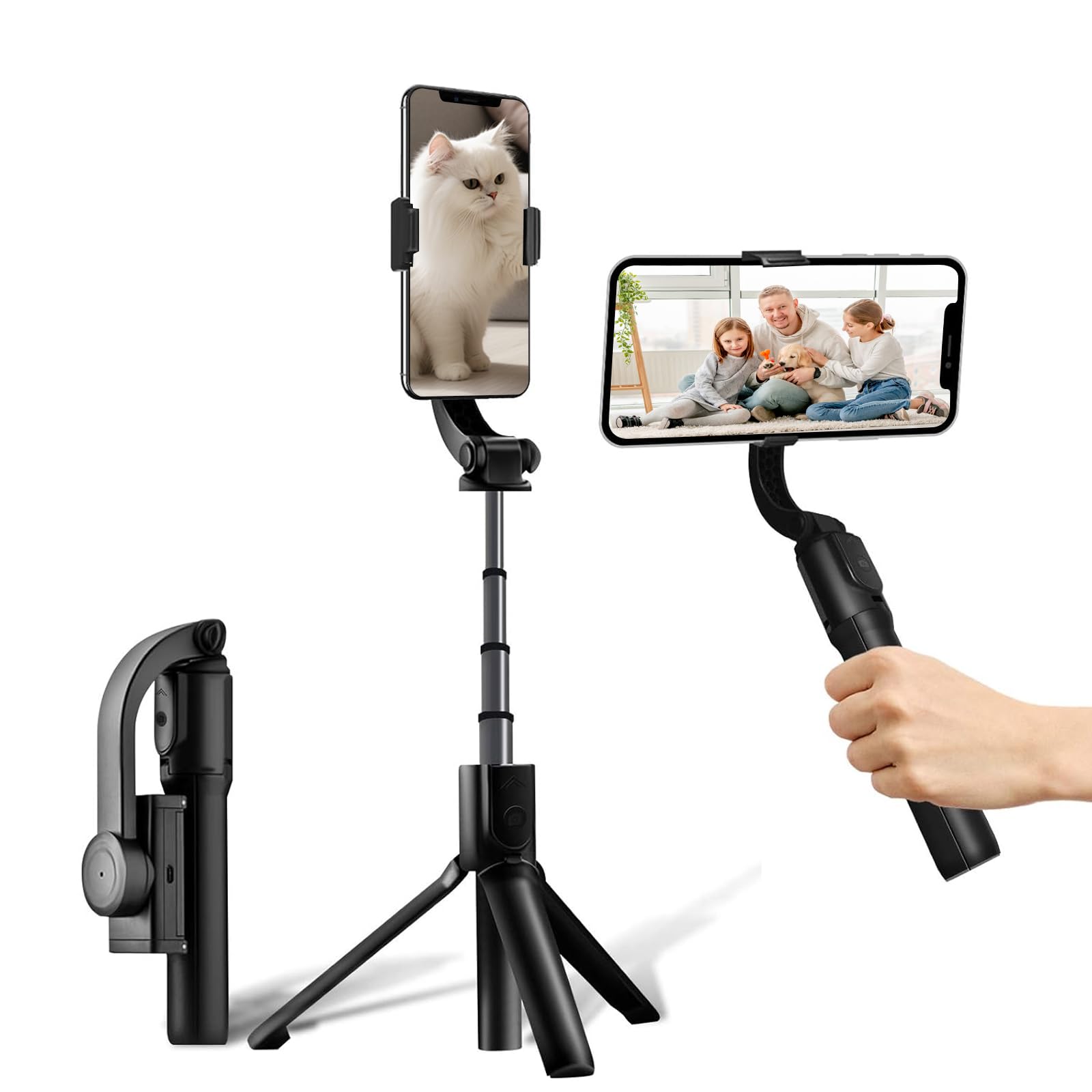 Gimbal Stabilisateur de Smartphone 1 axe Téléphone Portable avec