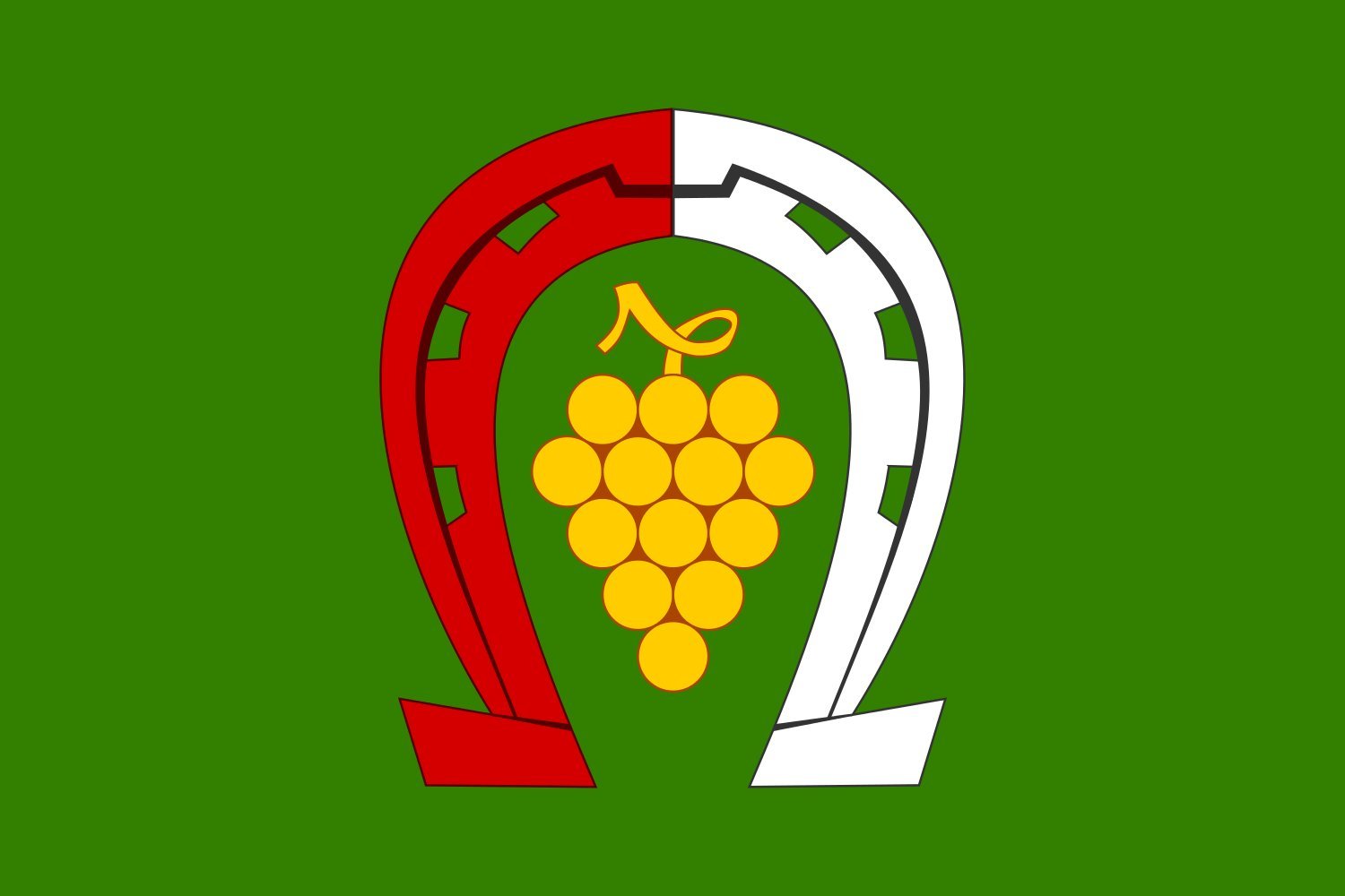 Drapeau Hostějov grand format aux finitions de haute qualité