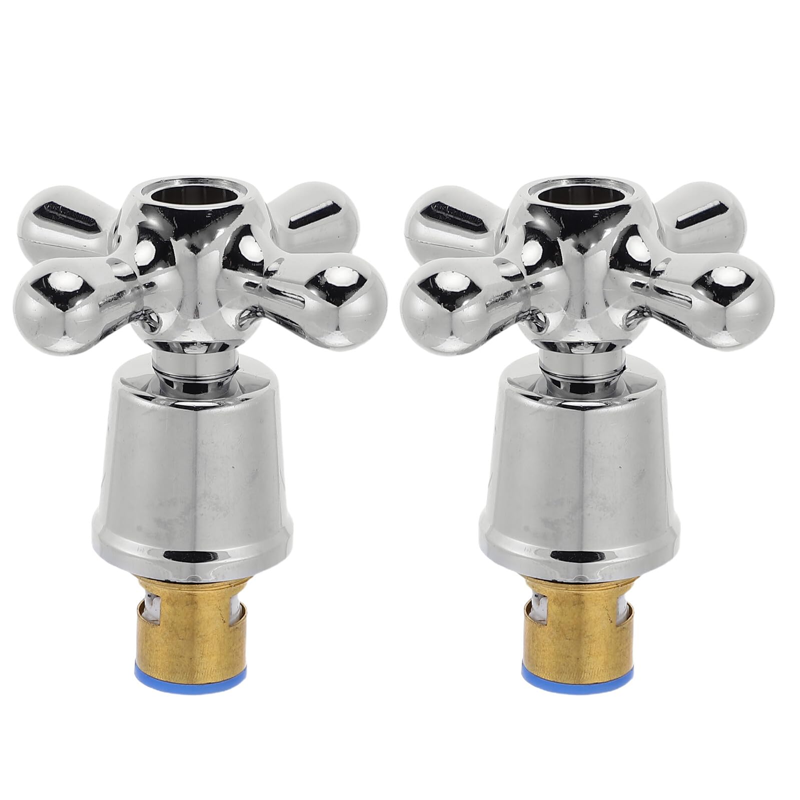INOOMP Maniglia per Rubinetto 1/2 Pollice in Stile Vittoriano, Set Maniglie in Metallo per Sostituzione Valvola Doccia e Rubinetto Bagno