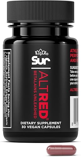 AltRed Sur - Cápsulas de raíz de remolacha para recuperación muscular y nutrición deportiva, 25% de extracto de betalaína, suplemento de óxido